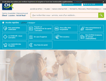Tablet Screenshot of chi-elbeuf-louviers.fr